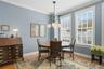 The family room, offering a casual dining area, has wonderful natural daylight.