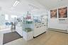 Inside the retail space.