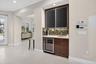 UPGRADED SINK AND CABINETS WITH REFRIGERATOR
