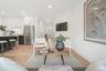 Living room featuring light hardwood / wood-style flooring