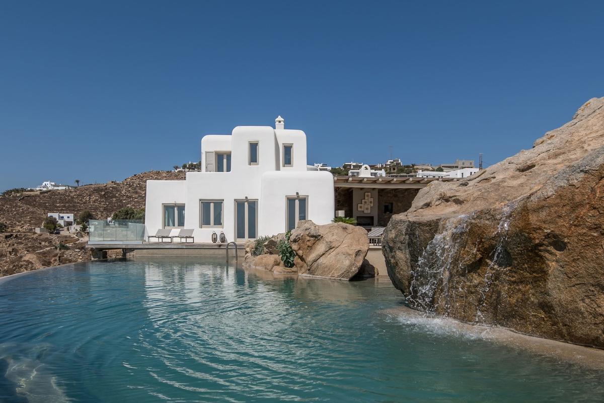 Villa Nema for Rent in Mykonos | Outdoor & Swimming Pool View
