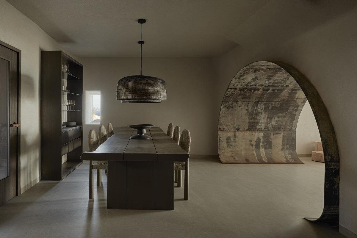 Sanctum Blanc Estate Villa for Rent in Mykonos - Dining Room