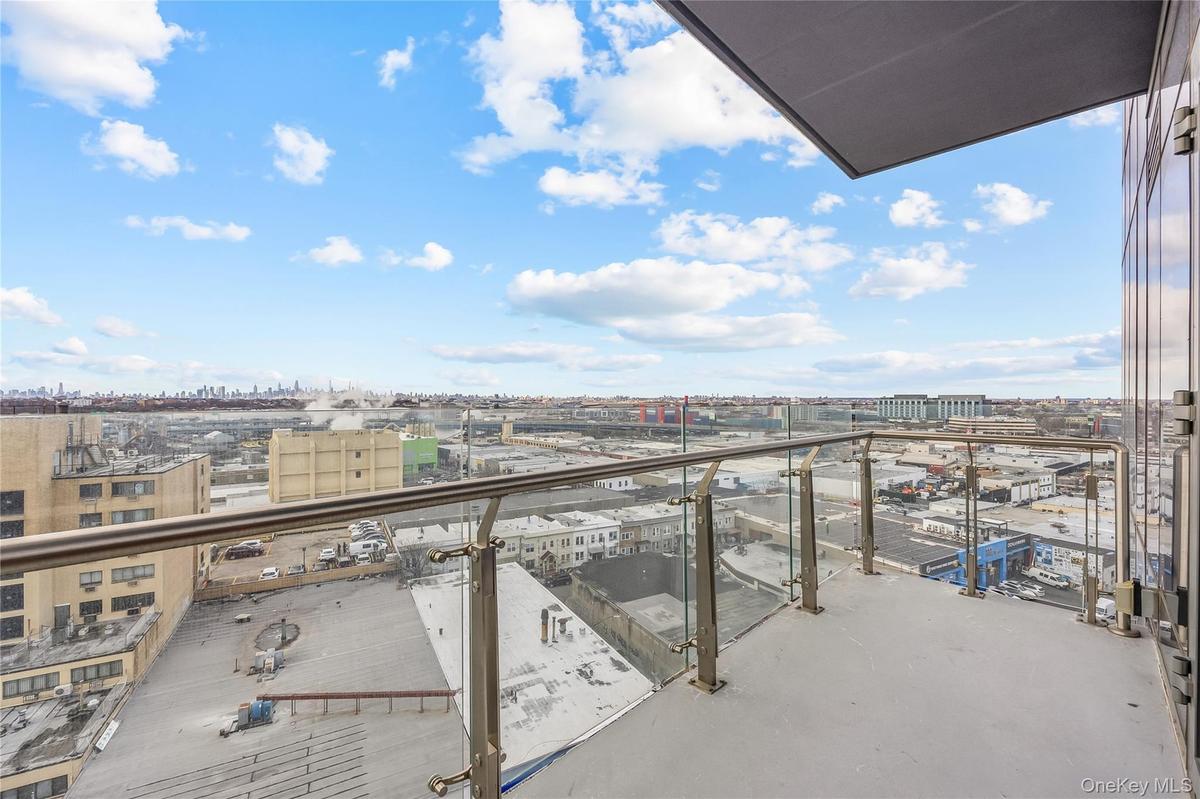 Balcony with a city view