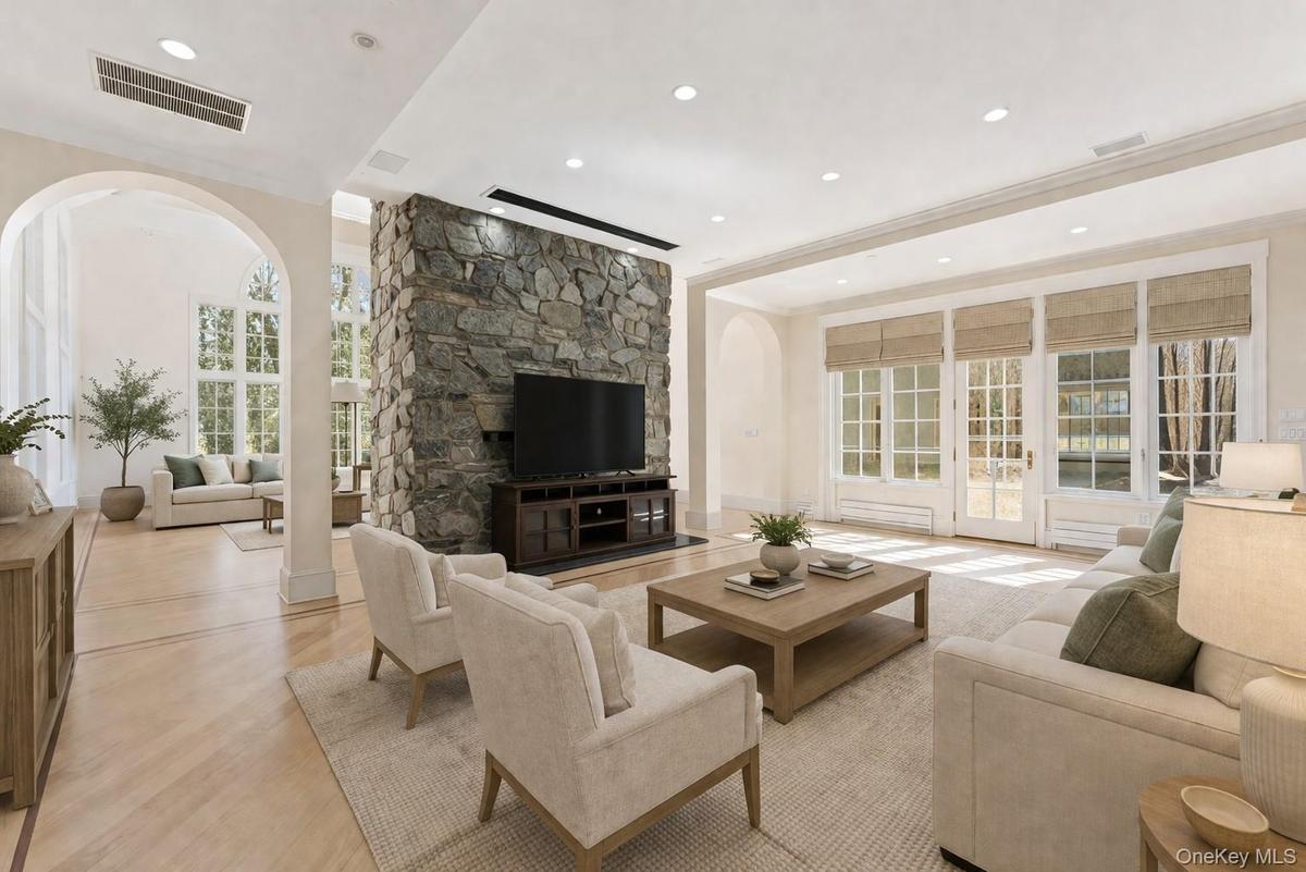 Family Room Virtually Staged.