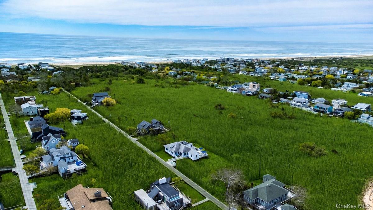 Aerial View looking South towards the Ocean