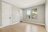 Unfurnished bedroom with light wood-style floors and recessed lighting