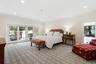 Large primary suite on main level with deck