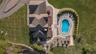 Aerial view of a pool area