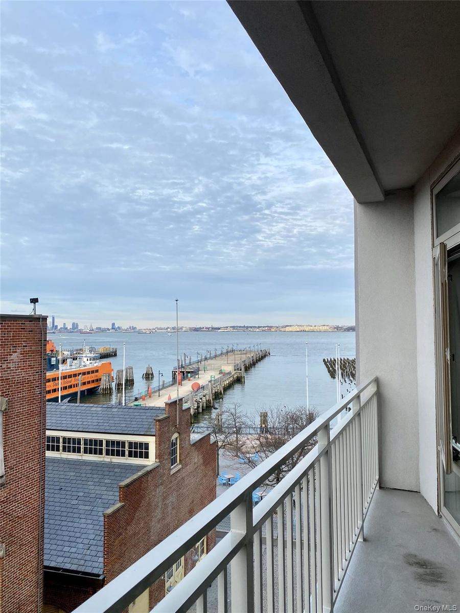 View from private covered balcony