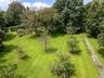 Aerial view of sprawling lawn