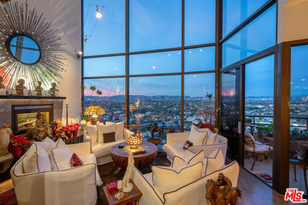 Living Room at Sunset