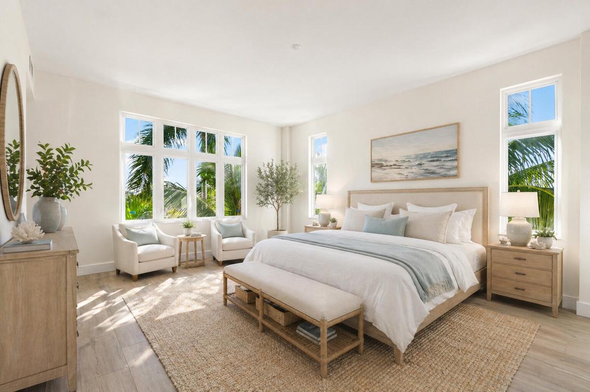Virtually Staged Primary Bedroom