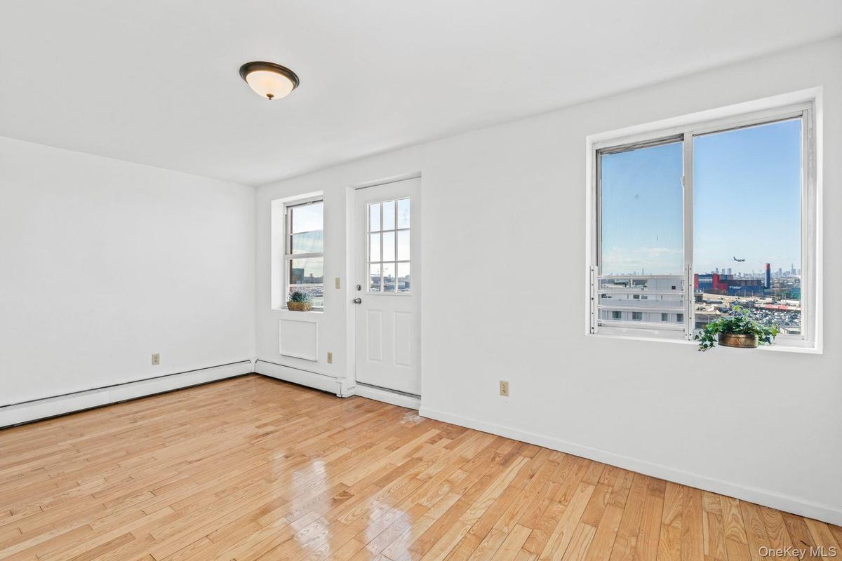 Entrance foyer featuring light hardwood / wood-style flooring
