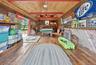 Game room with wood walls, hardwood / wood-style flooring, wood ceiling, and billiards