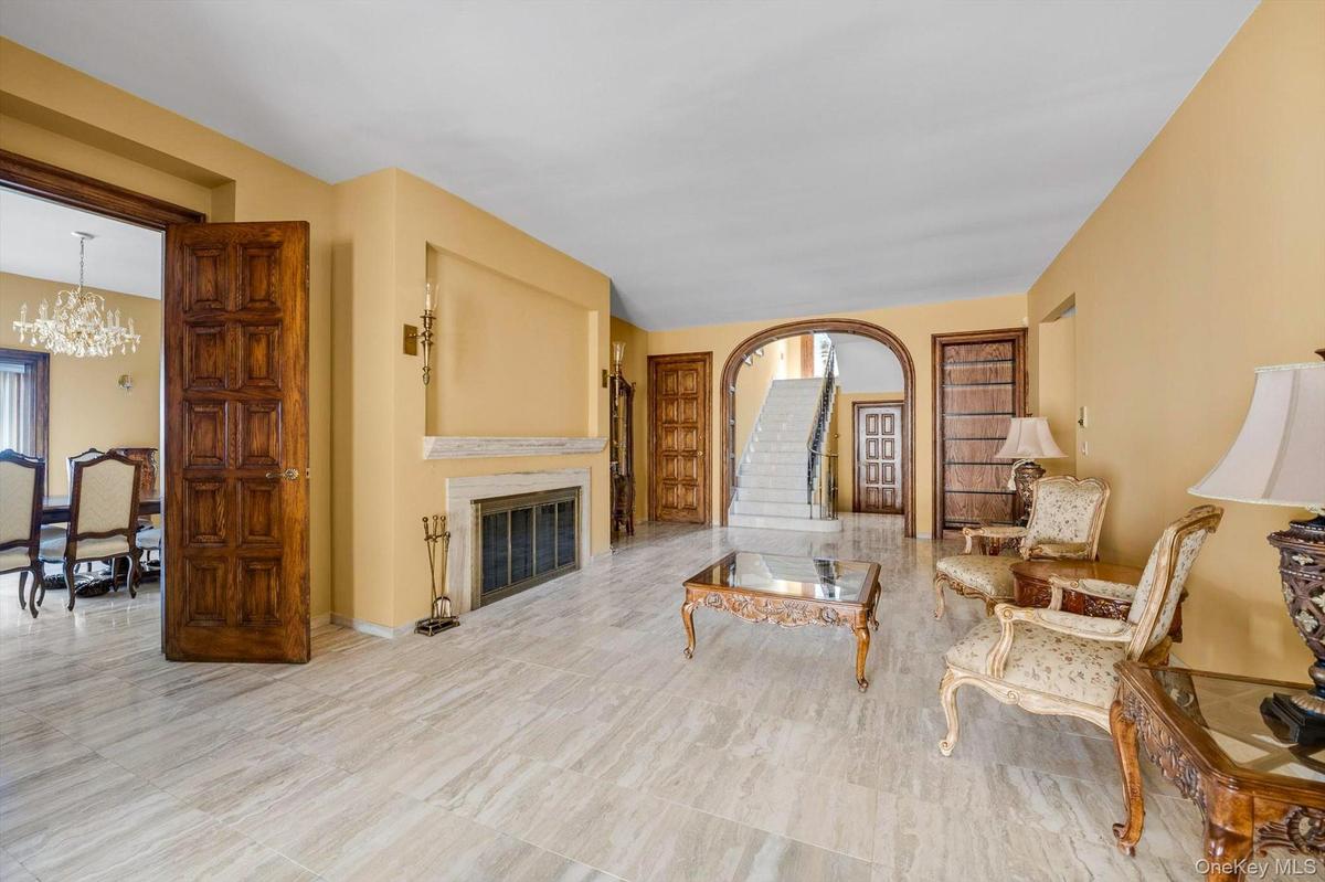 Formal Living Room with entry to Dining Room