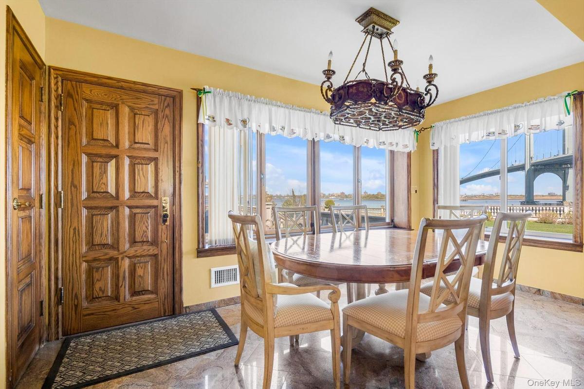 Eat-in Kitchen with Water and Bridge Views
