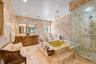 Primary Bathroom with Spa Shower and Jacuzzi Tub