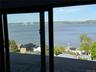 Looking down from the top floor to the Hudson River with Tappan Zee Bridge in the distance
