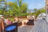 Enjoy morning coffee on the spacious deck.