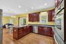 Spacious kitchen with peninsula.