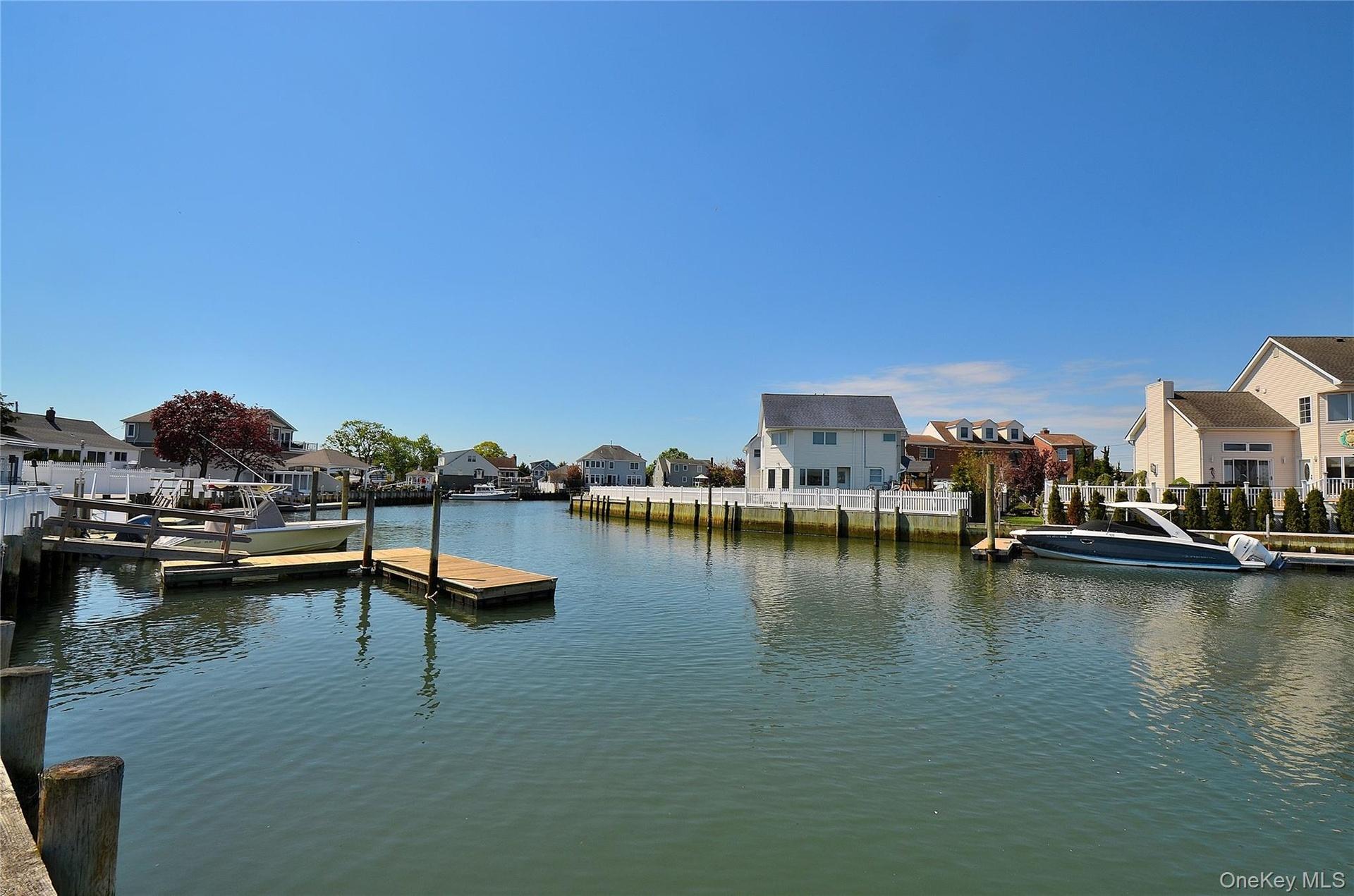 Waterfront property with private dock and a clear canal
