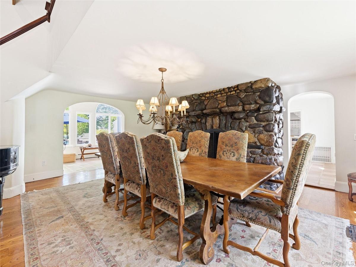 Formal Dining Room with Fireplace