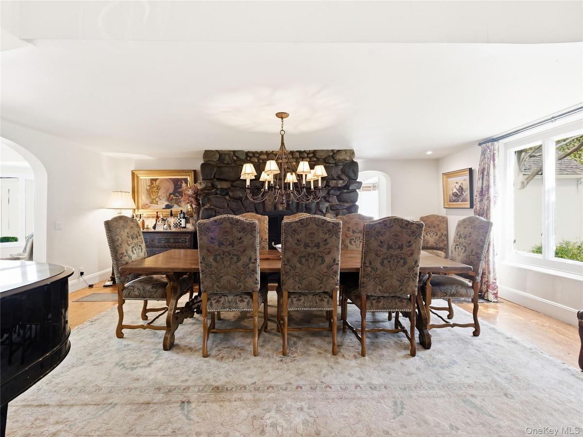 Formal Dining Room with Fireplace