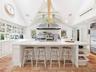 Chef’s kitchen with commercial grade stainless steel appliances