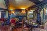 Bar area with fireplace