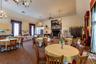 Banquet Hall anchored by an impressive fireplace