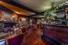 Bar area with fireplace