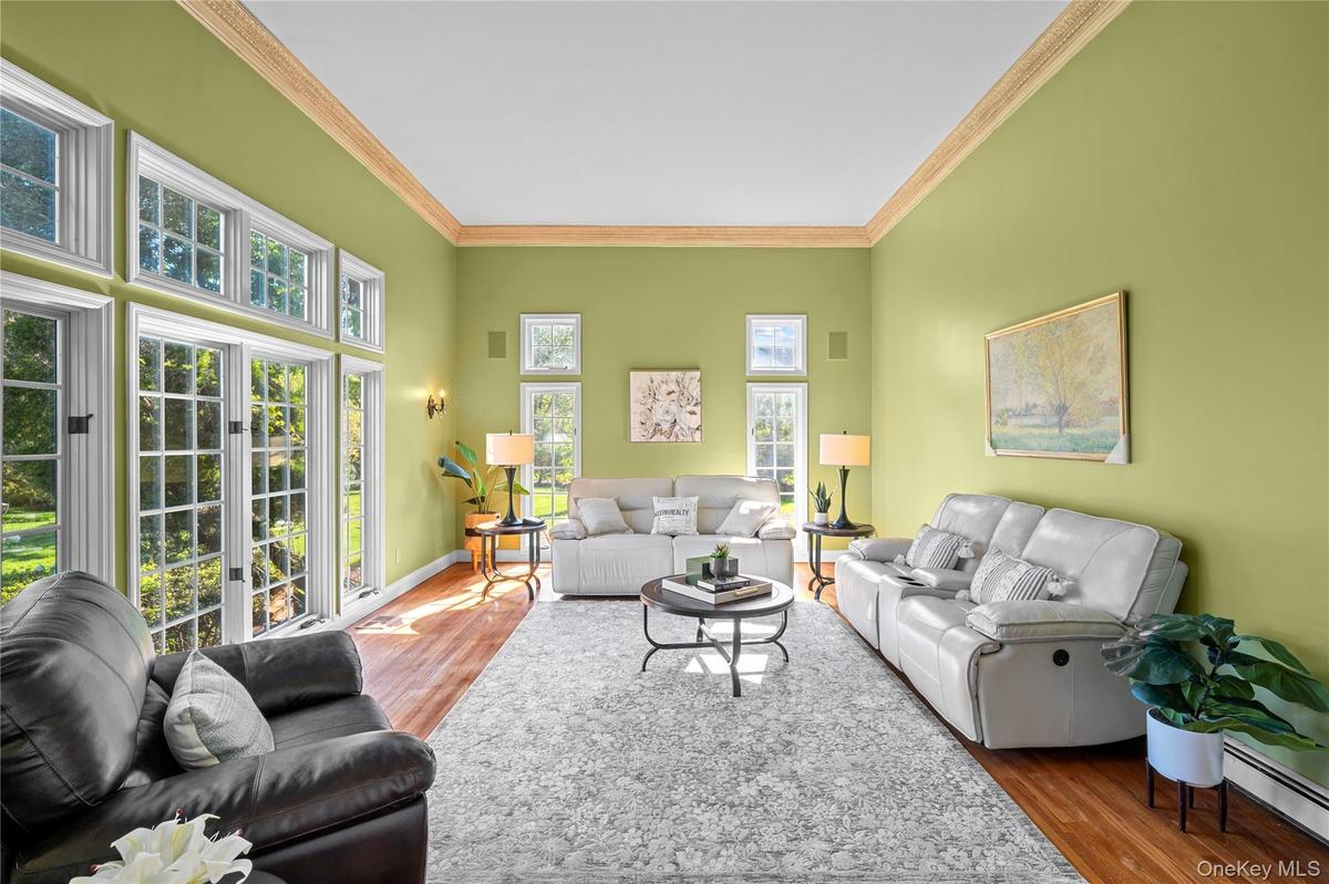 elegant living room/ 11' height