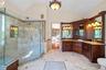 primary bathroom on first floor w/heated floor