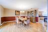 Gleaming wood floors and custom molding