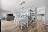Dining room off the kitchen showcasing the open concept