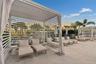 Multiple pool side cabanas available