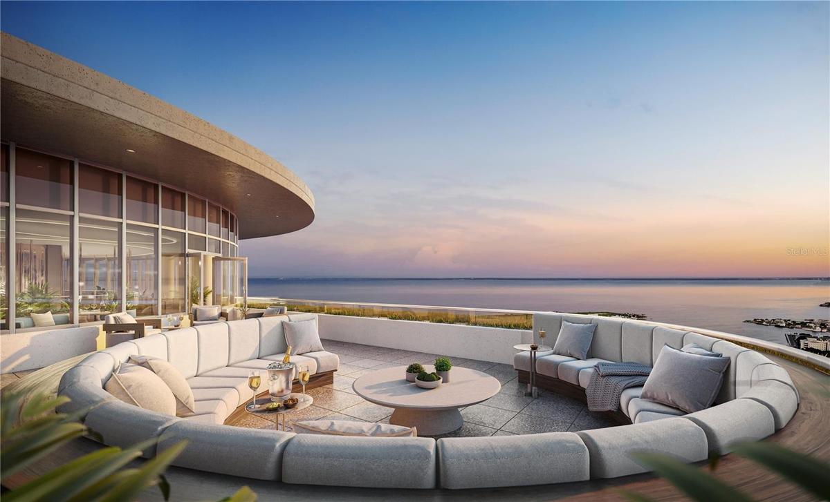 Spectacular 46th-floor Observation Deck offers panoramic views across Tampa Bay and downtown