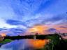 Sunrise over the lagoon.