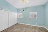 Bedroom 2 second floor with vaulted ceilings