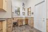Pet shower door to the garage