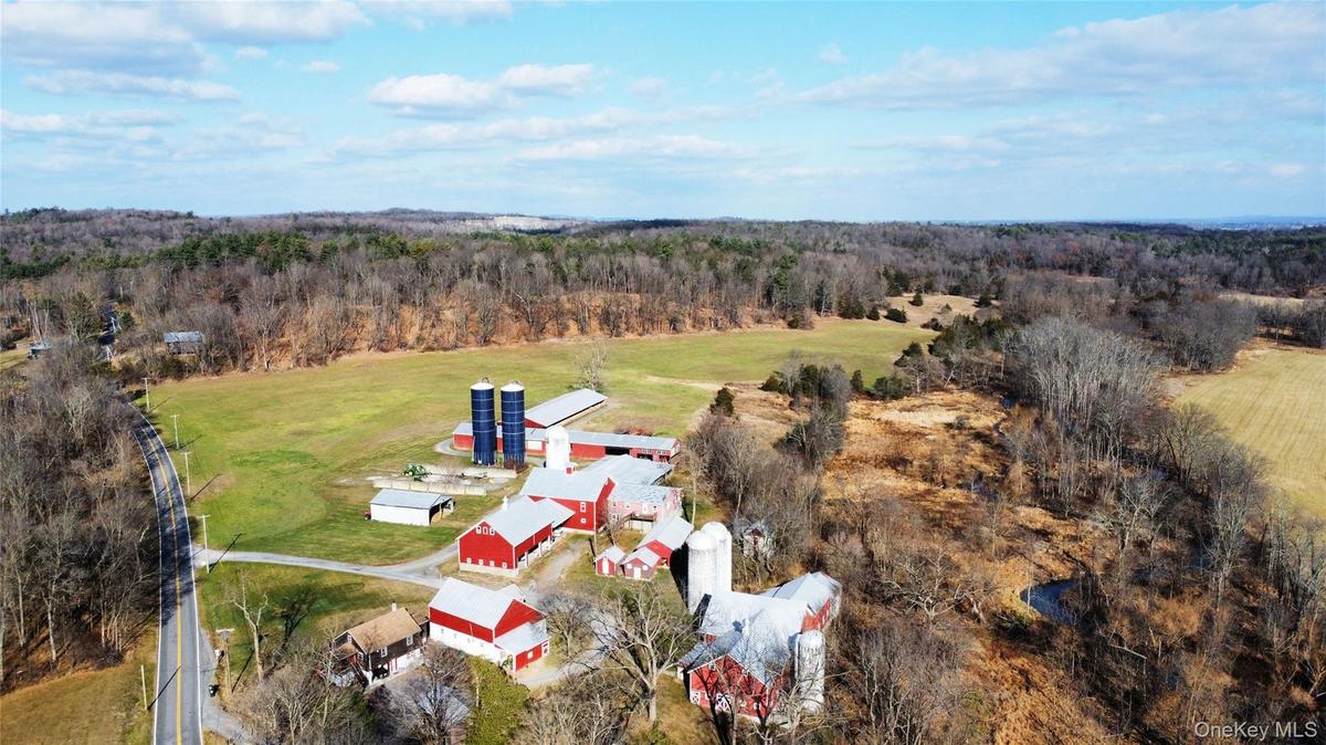 Bird's eye view with a view of trees
