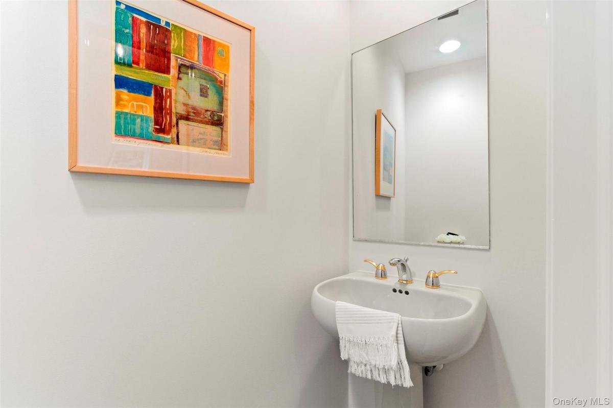 Guest half-bath on the main level.