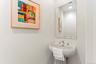 Guest half-bath on the main level.