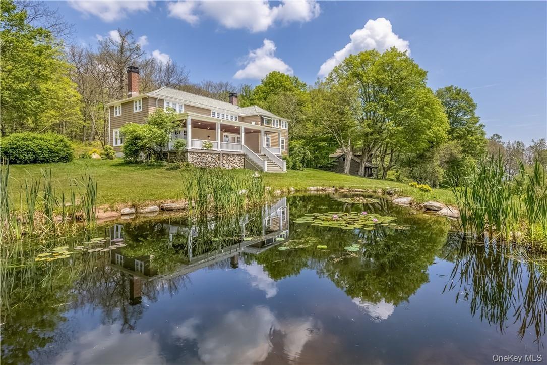 House with pond