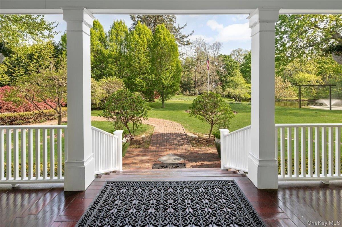 View from front porch of grounds