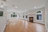 L.R. with fireplace, open to kitchen