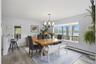 Lovely view. Dining room features breakfast bar.