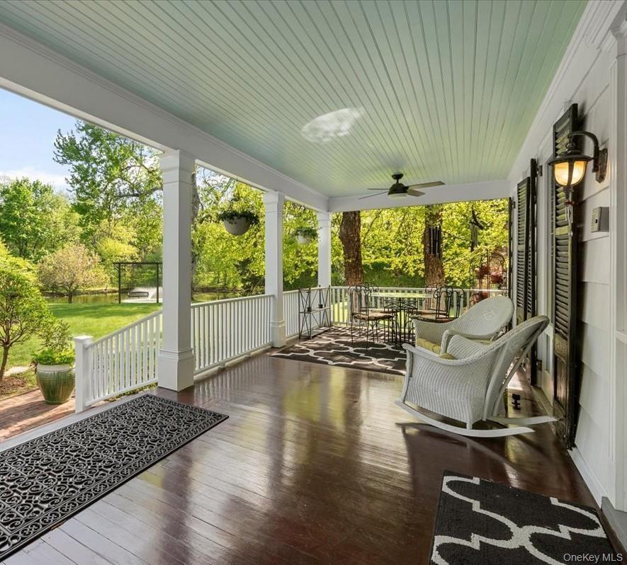 Expansive living porch