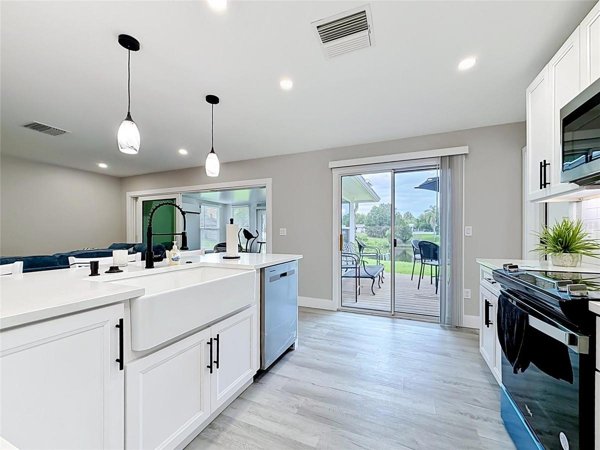 Farm sink and new stainless steel appliances