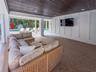Covered outdoor TV & entertainment area